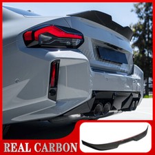 FOR 22-25 BMW G42 2 SERIES M240i G87 M2 REAL Carbon Rear Trunk Spoiler Wing Lip