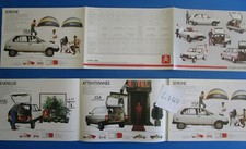 C.4362 : CITROEN entreprise Axel.GSA.BX.CX.LNA.VISA dépliant juillet 1985