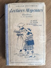 Ancien Livre Scolaire Lecture Moyenne Illustrée 1925