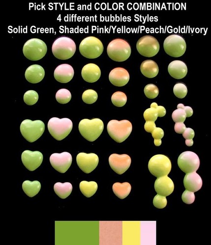 Green bubble wall - green,