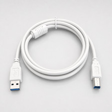 Câble USB A vers B blanc