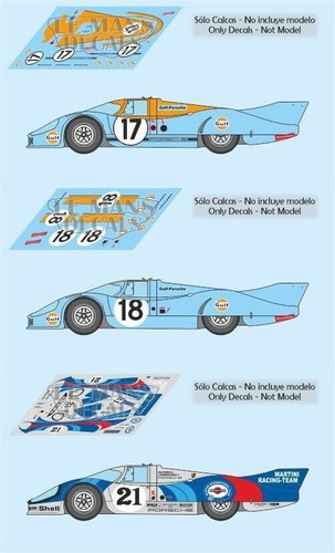 Décal porsche 917 mans - 917, le