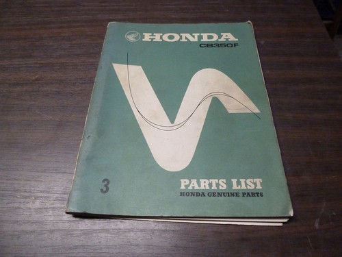 Parts list honda 350 - cb, four