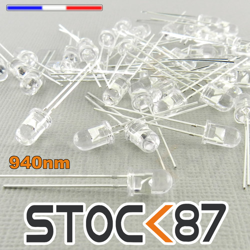 403 led 5mm infrarouge - ir, lot