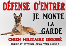 plaque attention chien