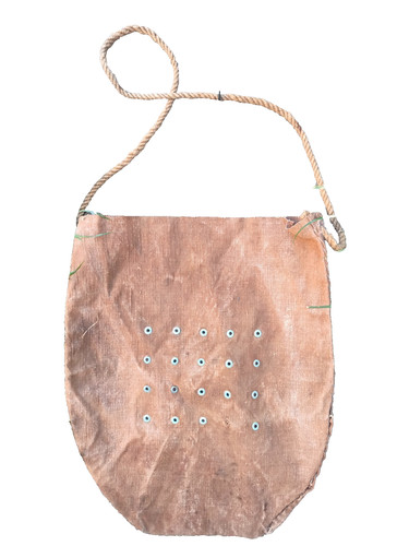 Musette mangeoire toile cachou - mangeoire,