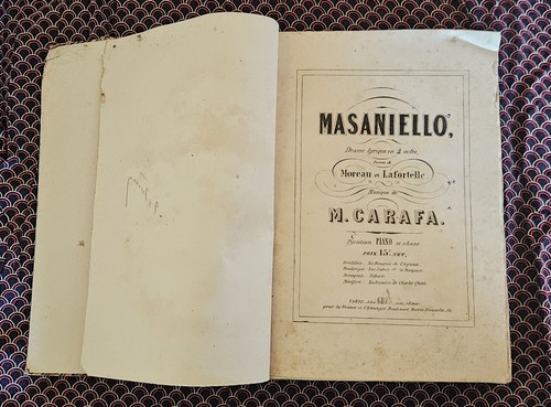 Masaniello partition piano - partition,