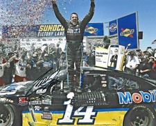 Tony Stewart Mobil 1 Office Depot Home Depot Signed 8x10 Auto Photo COA (A)