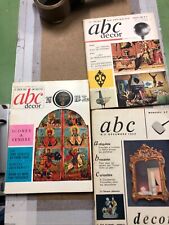 3 REVUES ABC DECOR ANTIQUITE BROCANTE PUCES CURIOSITES COLLECTION 1964 et 1965