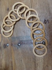Anneaux de rideaux en bois -