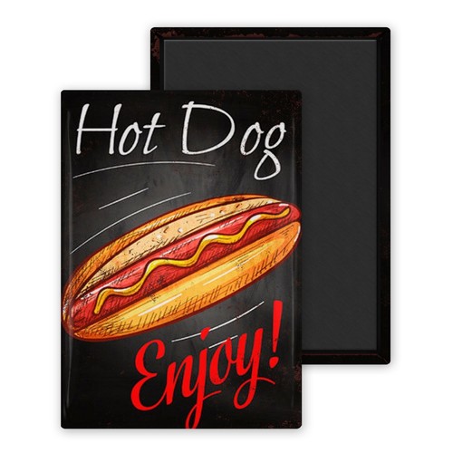 Hot dog magnet personnalisé - dog-magnet,