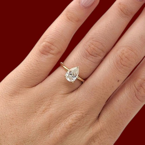 Bague solitaire diamant - , 1,25