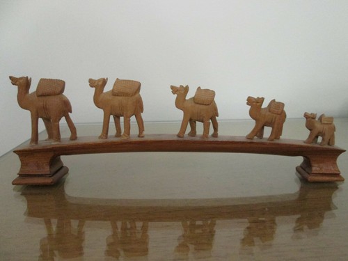 Wooden camels caravan - wooden,