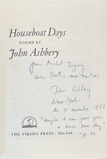 ASHBERY (John). Houseboat Days. Poems. The Viking Press 1977