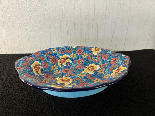 Polychrome enamelled faience - enamelled,