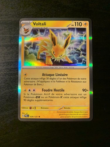 Carte pokémon holo voltali - carte,
