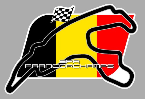Autocollant circuit belge spa - circuit,
