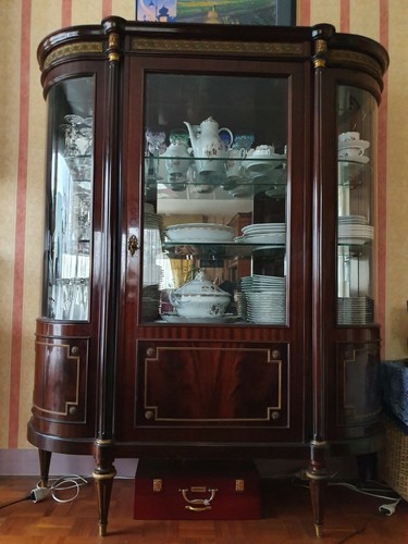 Vaisselier ancien bois verni - ancien,