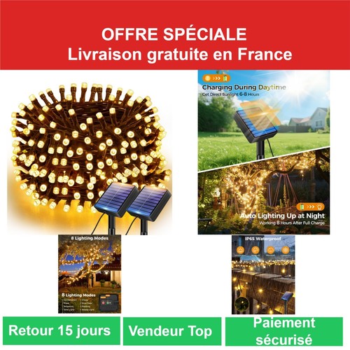 Guirlande solaire extérieure - guirlande,