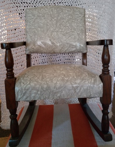 Rocking chair wood vintage - ,