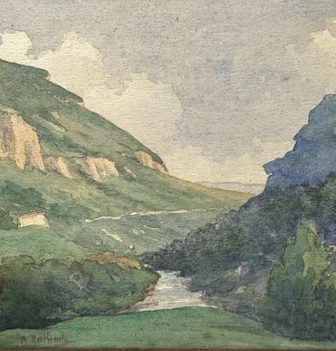 Watercolor circa 1910 1920 - watercolor,
