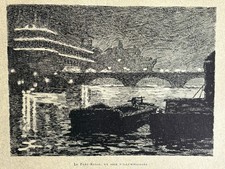 Paul Jouve gravure Pont Royal