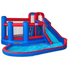 Sunny & Fun Big Time Bounce-A-Round Inflatable Water Slide Park