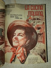 Magazine La Cuisine Italienne Année Complète 1940 Reliée À L'Époque 12 Numéros