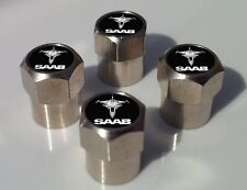 SAAB JET ALLUMINIUM TYRE VALVE CAPS FOR TIRE WHEEL