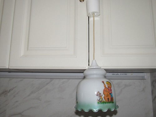 Lustre suspension opaline - ,