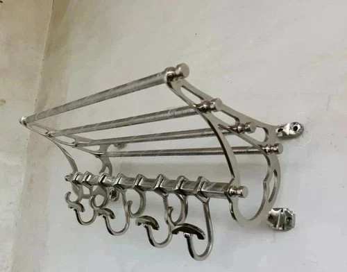 Porte manteau mural nickel - porte-manteau,