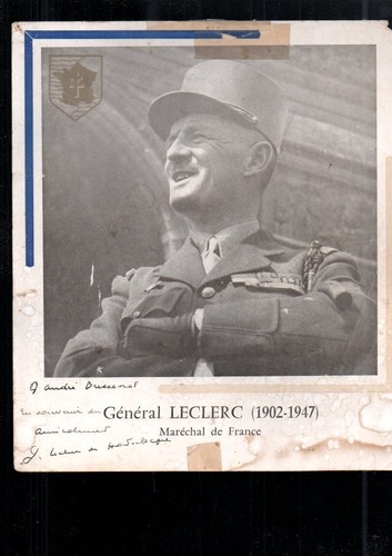 Photo ancienne décicacée - ancienne,