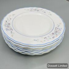 Set of 5 Arcopal  France VICTORIA  Floral Flowers SALAD PLATES  7 3/4", Vintage