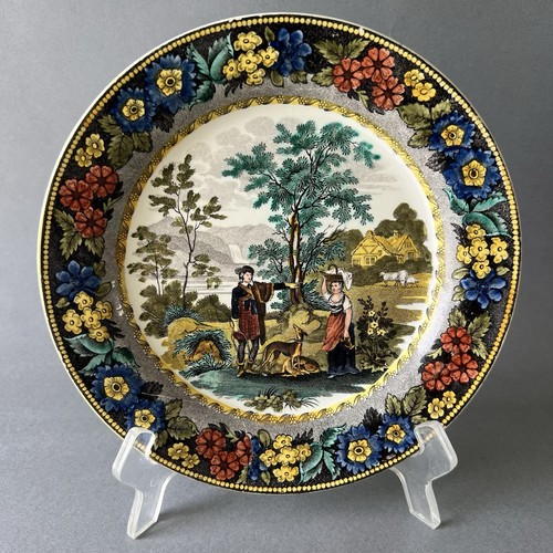 Assiette ancienne creil xixe - assiette,