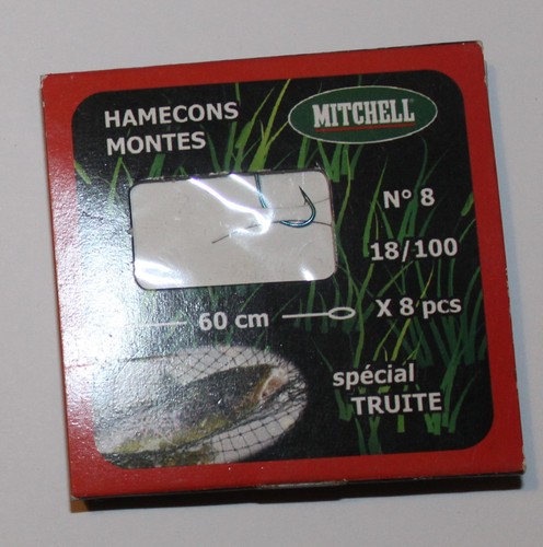 Hameçons montés mitchell - hameçons,