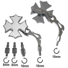 Miroir Retroviseurs Couple Moto Scooter Adaptateur Custom Chrome A-Pro