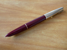 VINTAGE PARKER 51 Mk III Aerometric Burgundy 14k nib - 12k Gold Cap Capuchon Or