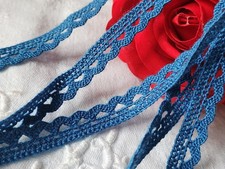 Dentelle vintage bleu coton 3