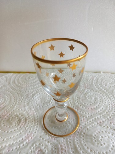 Ravissant verre doré - doré, cave
