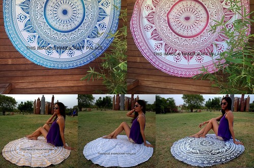 Indien rond mandala yoga tapis - rond,