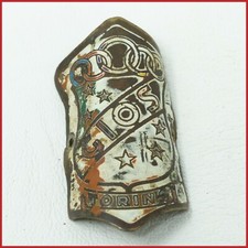 GIOS TORINO 50s HEAD TUBE METAL BADGE VINTAGE ROAD RACING BIKE BICYCLE ORANGE