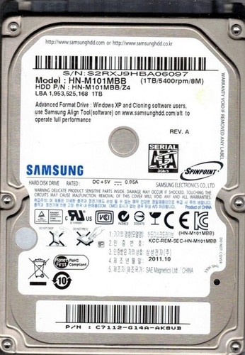 St1000lm024 m101mbb p n - st1000lm024, p/n