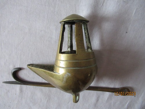Ancienne lampe huile - ancienne, à