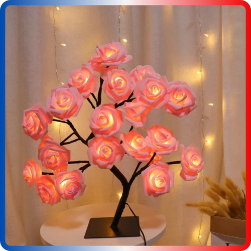 Lampe rose led artificielle - led,