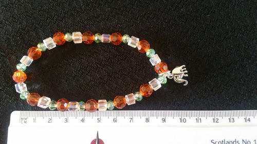 Bracelet élastique orange