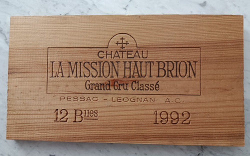 Plaque bois estampe - , château