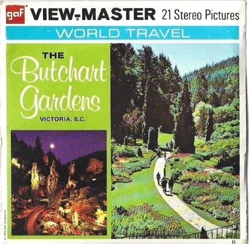 View master butchart gardens - view, a