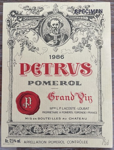 étiquette grand vin - grand, pomerol
