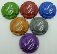 Set of 6 Ponsart Pike Letter Champagne Capsules.  February 2022