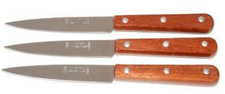LA FOURMI - LOT DE 3 COUTEAUX DE CUISINE LAME 10,5 CM